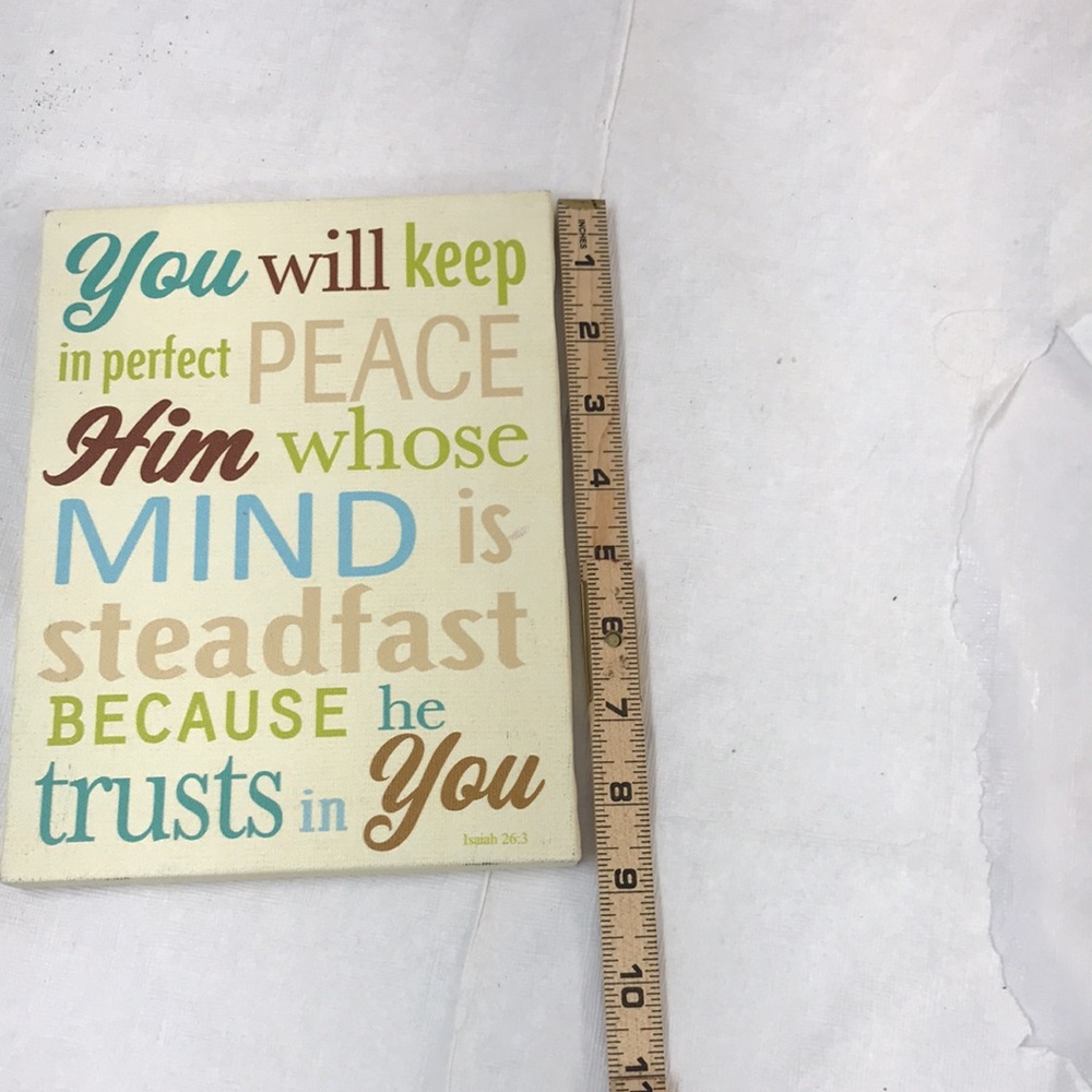 Isaiah 26:3 Sign - Picture 2 of 5